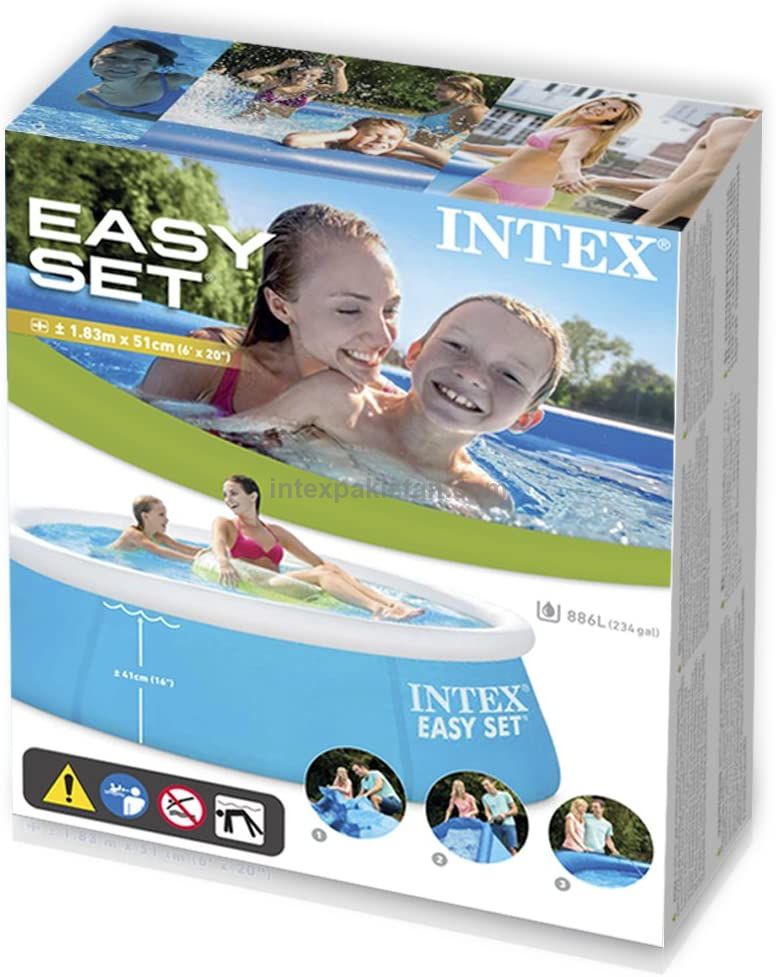 INTEX 6-FT Easy Set Pool ( 6' X 20") With Air Pump