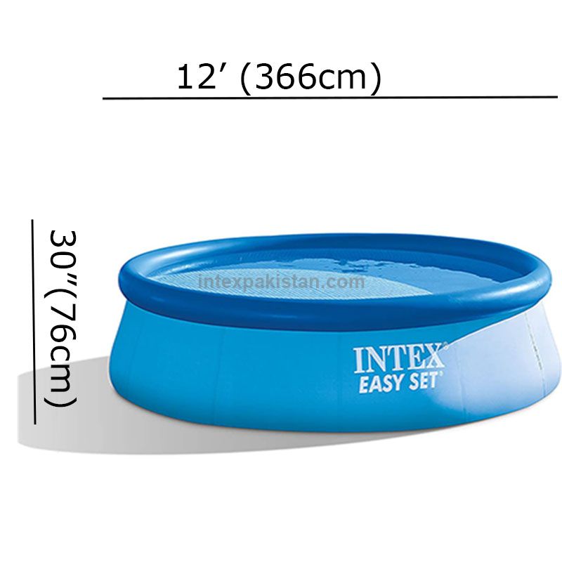 INTEX Easy Set Pool ( 12' X 30" )  Swimming Pool For Family 12 Ft x  2.5 Ft