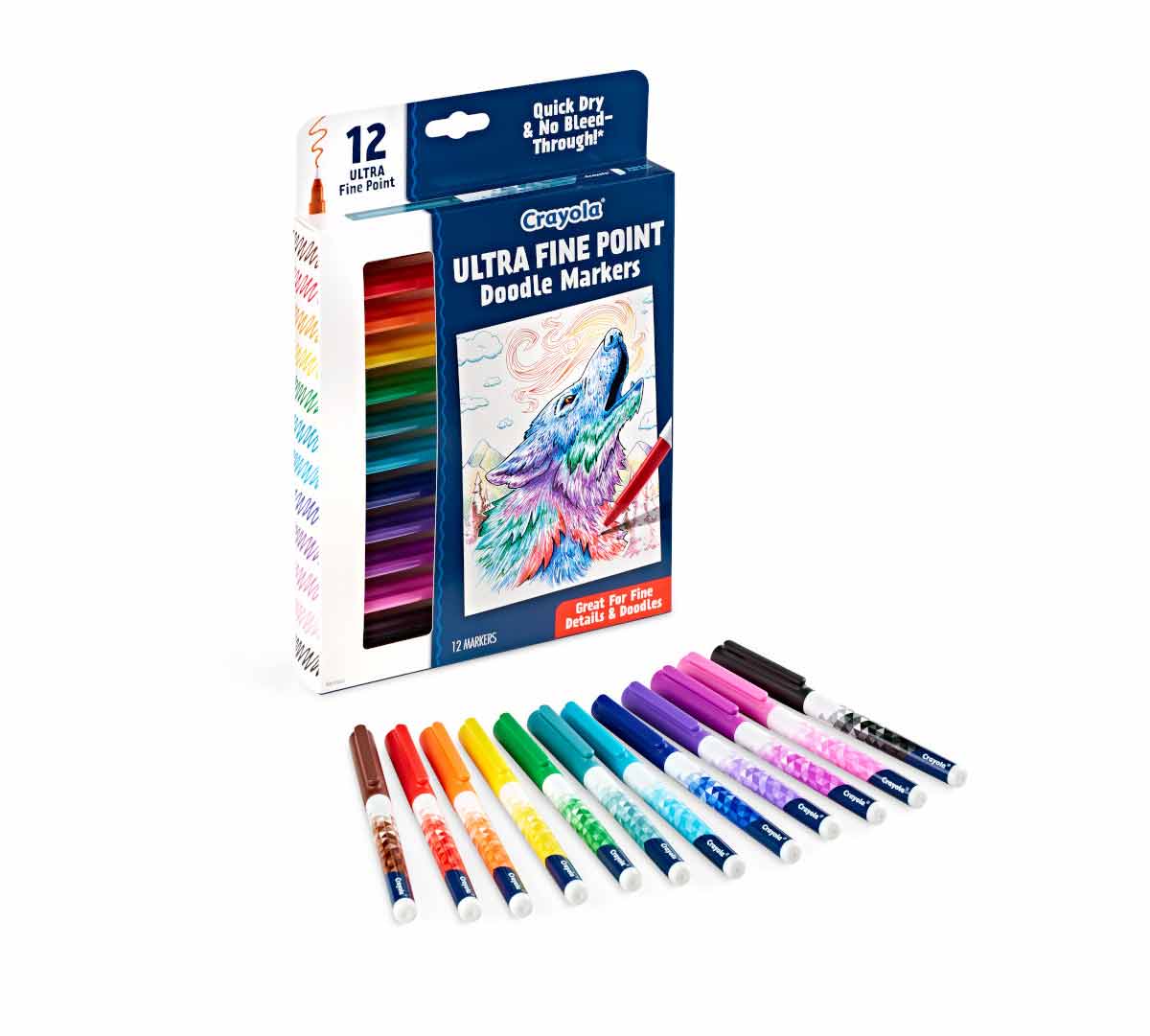Crayola Doodle & Draw Ultra Fine Point Doodle Marker 12 count Crayola Marker
