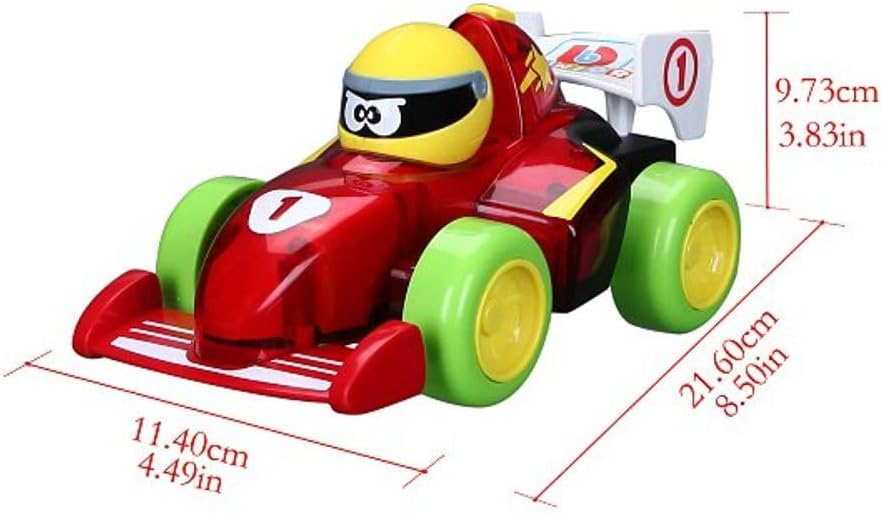 Bburago Junior Push & Glow Formula Car Toy For Kids Music Car For Todler