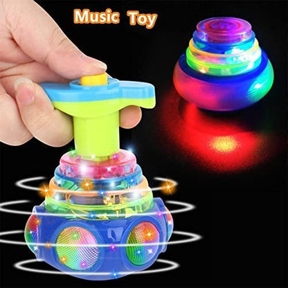 Musical Ufo Top Flash Latu Toy Musical Top Music Spinning Top