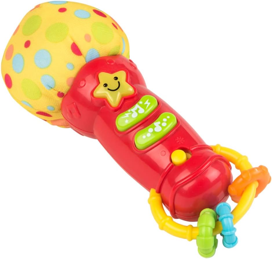Winfun Microphone for baby with sounds Baby Rock Star Microphone Mic For Kids