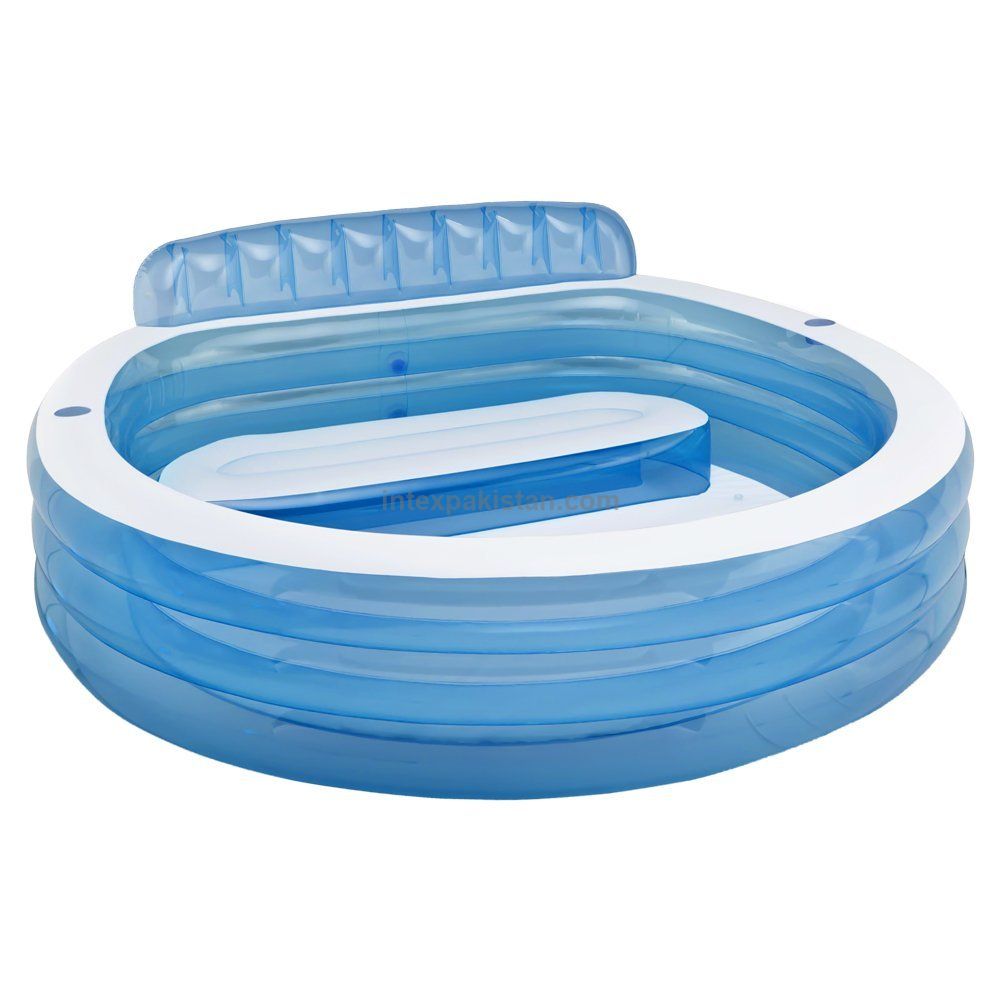 INTEX Swim Center Paradise Family Lounge Pool  88" L x 85" W x 30" H