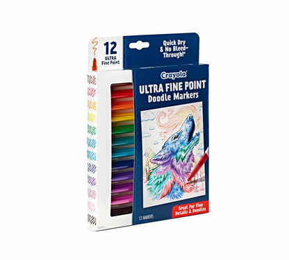 Crayola Doodle & Draw Ultra Fine Point Doodle Marker 12 count Crayola Marker
