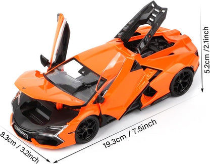 Bburago 1/24 Lamborghini Revuelto (Orange) Diecast Model Car Die Cast Cars