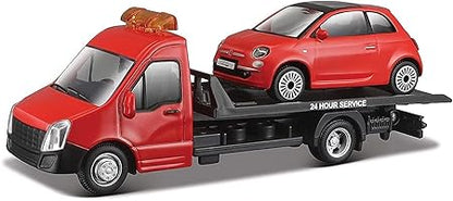 Bburago 1:43 Street FIRE Flatbed Transport Truck Toy For Kids Assorted(Colour And Design May Vary)