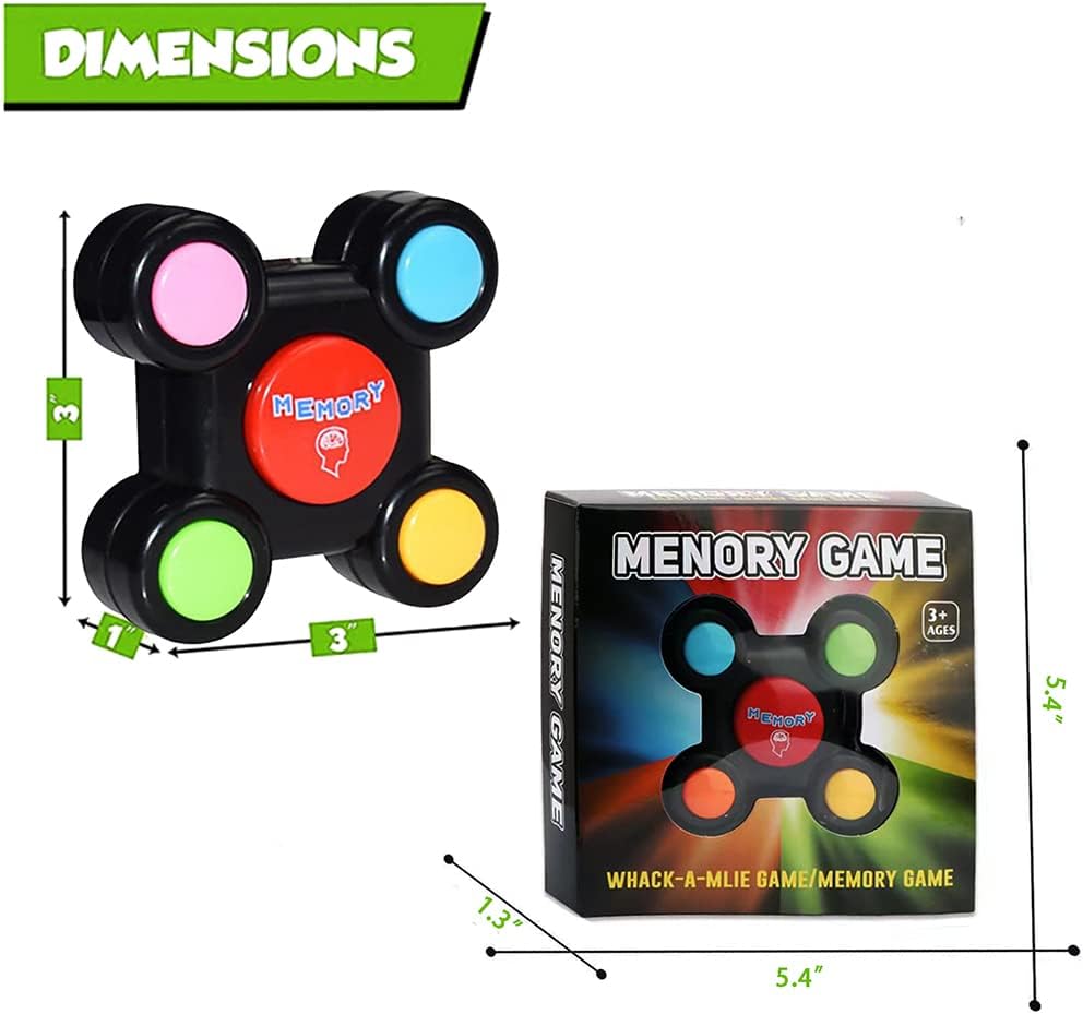 Educational Memory Game Machine with Lights Sounds Toy Challenge Puzzle Toy