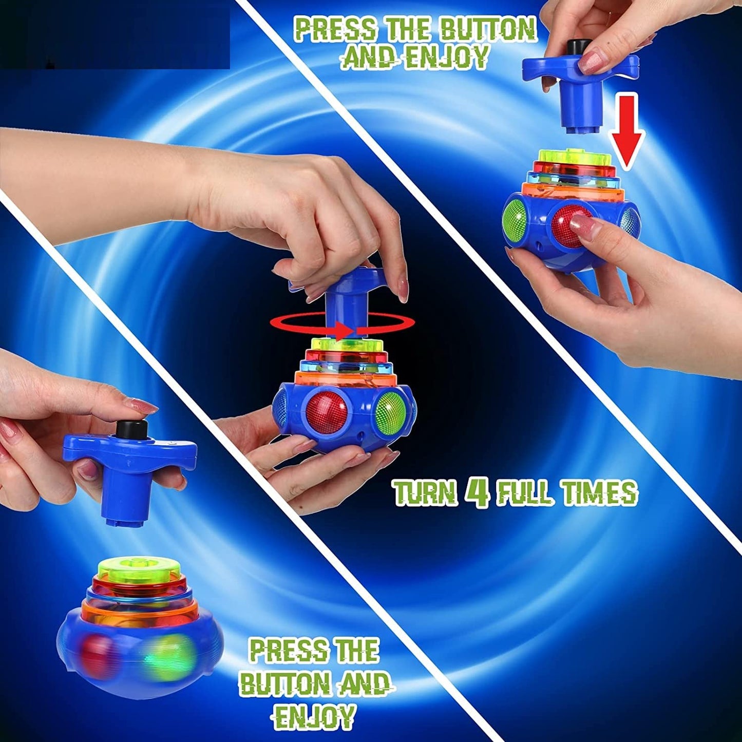 Musical Ufo Top Flash Latu Toy Musical Top Music Spinning Top