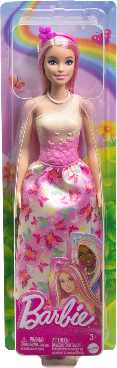 Barbie Royal Doll with Pink & Blonde Fantasy Hair || Barbie Princess doll