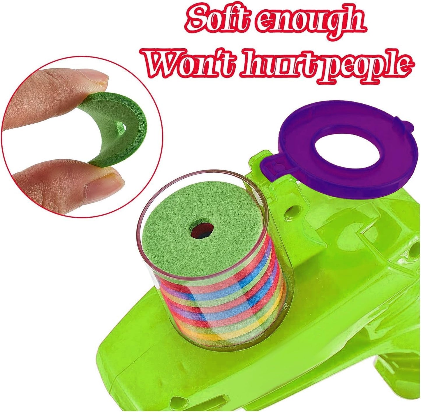 Single Foam Disc Launcher Gun Flying Disc Shooting Gun