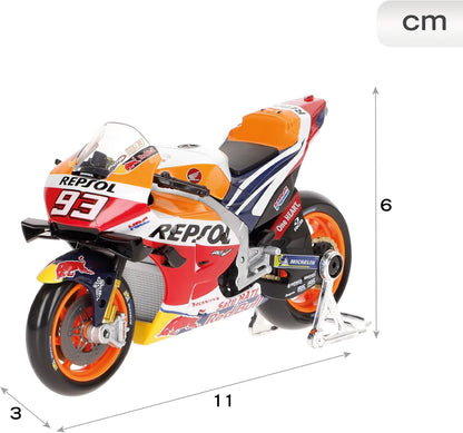 Maisto 1:18 REPSOL Honda RC2 Diecast MotorBike For Kids