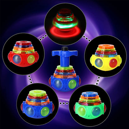 Musical Ufo Top Flash Latu Toy Musical Top Music Spinning Top