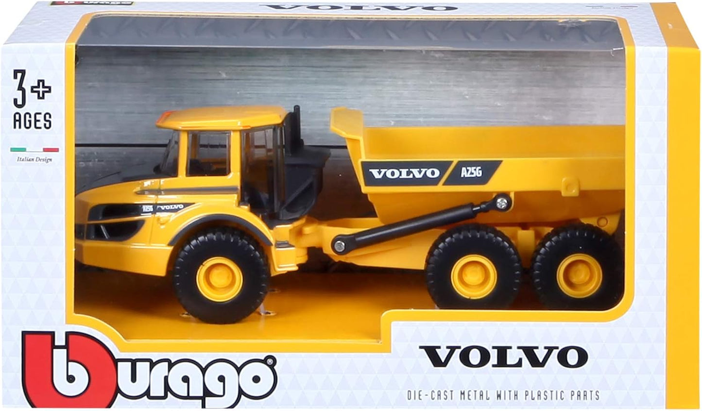 Bburago Volvo Dumper Toy in 1:50 Scale Construction Dumber Toy For Kids