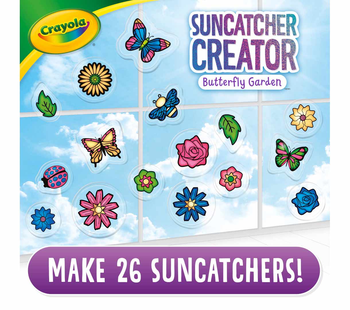 Crayola Suncatcher Creator Butterfly Garden Sun Catcher