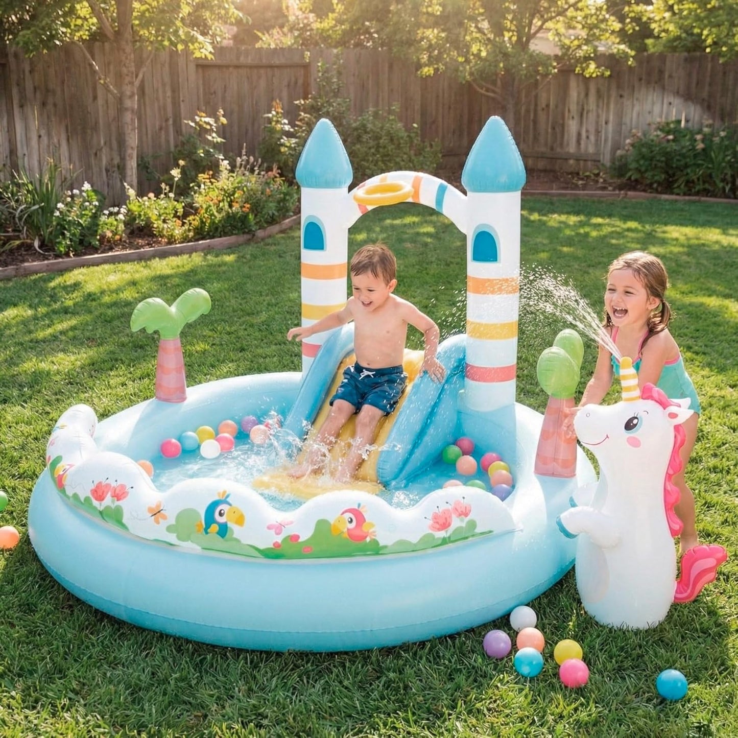 Intex Inflatable Children's Play Center 6.4 ft × 5.8 ft × 4.2 ft