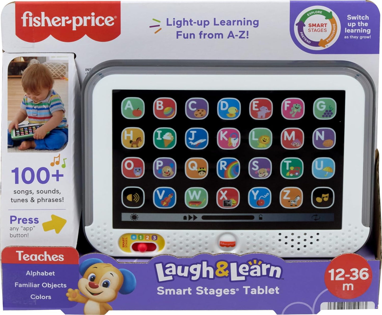 Fisher-Price Toddler Learning Toy Laugh & Learn Tab Learning Tab