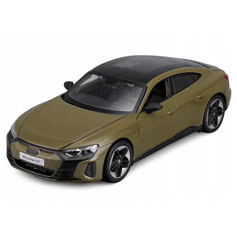 Maisto 1:24 2022 Audi RS e-tron GT Olive Green Diecast Model Car Toy For Kids