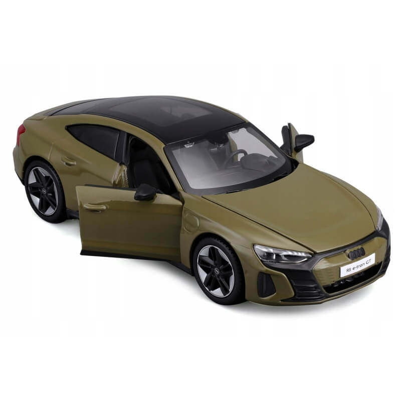 Maisto 1:24 2022 Audi RS e-tron GT Olive Green Diecast Model Car Toy For Kids
