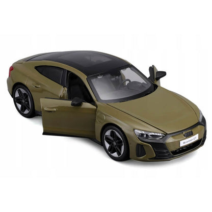 Maisto 1:24 2022 Audi RS e-tron GT Olive Green Diecast Model Car Toy For Kids