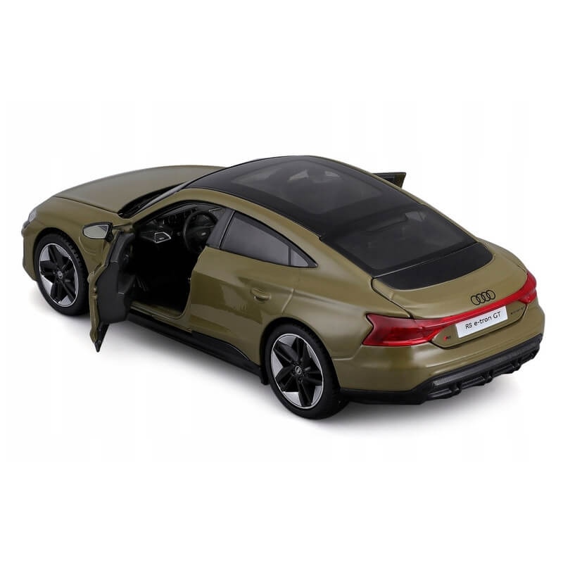 Maisto 1:24 2022 Audi RS e-tron GT Olive Green Diecast Model Car Toy For Kids