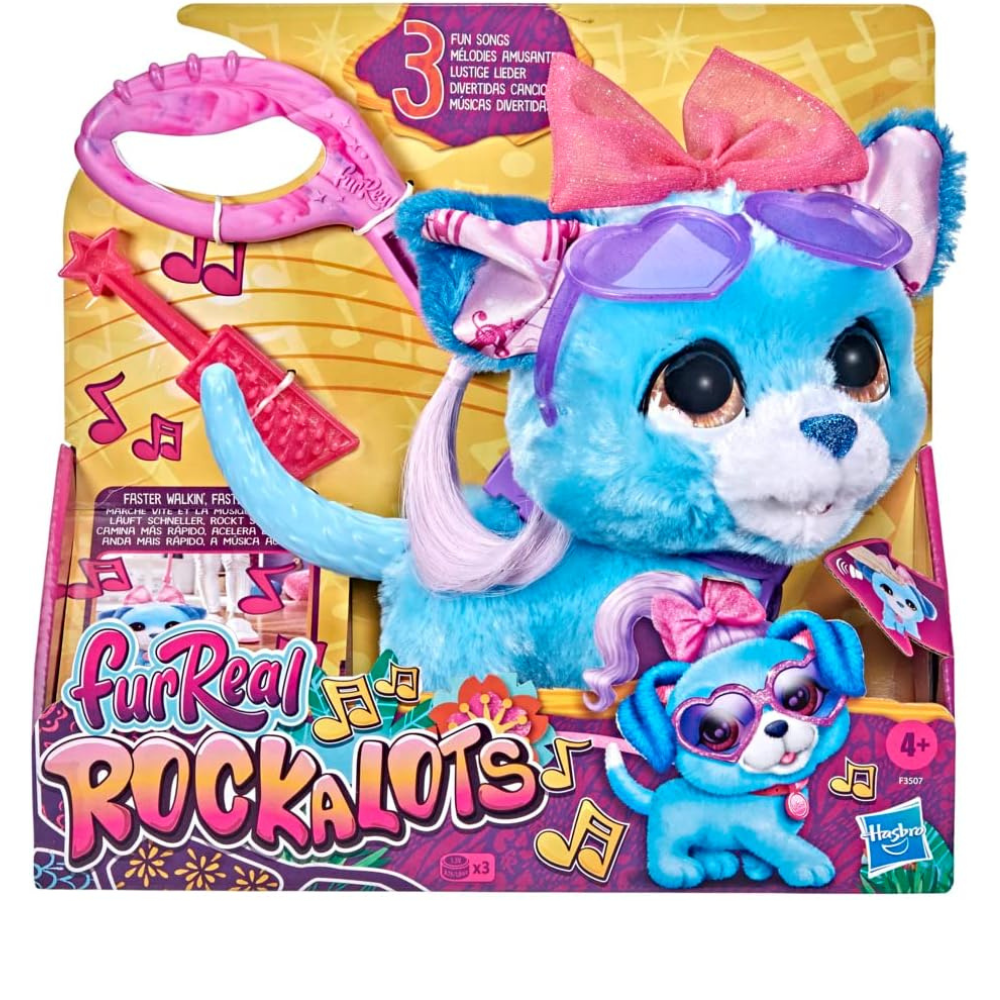 Hasbro FRF Rockalota Soft Push N Play Toy Soft Music Stuff Toy For Kids