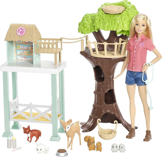 Barbie Animal Rescuer Doll and Playset with Accessories