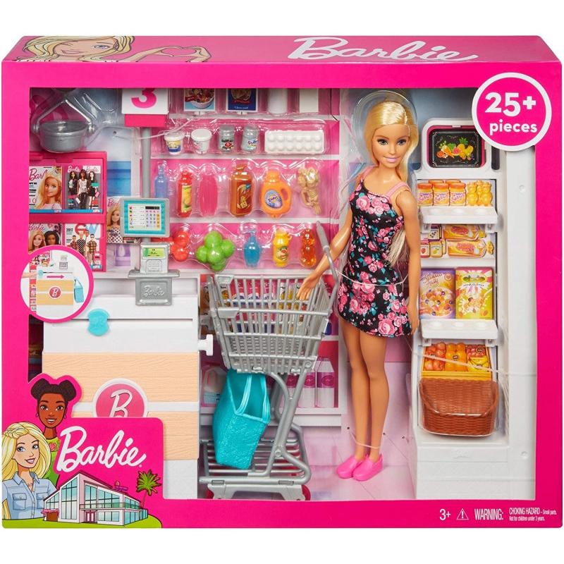 Barbie Doll Supermarket Playset For Girls