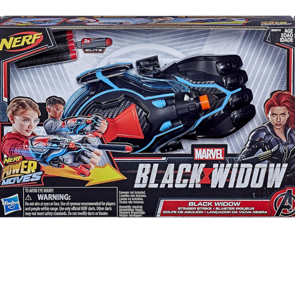 Nerf Power Moves Black Widow Launcher Widow Stinger Strike Dart-Launching Gun