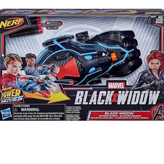 Nerf Power Moves Black Widow Launcher Widow Stinger Strike Dart-Launching Gun