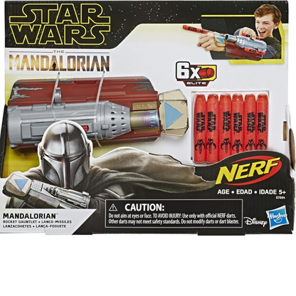 Star Wars NERF The Mandalorian Rocket Gauntlet Nerf Soft Bullets Gun