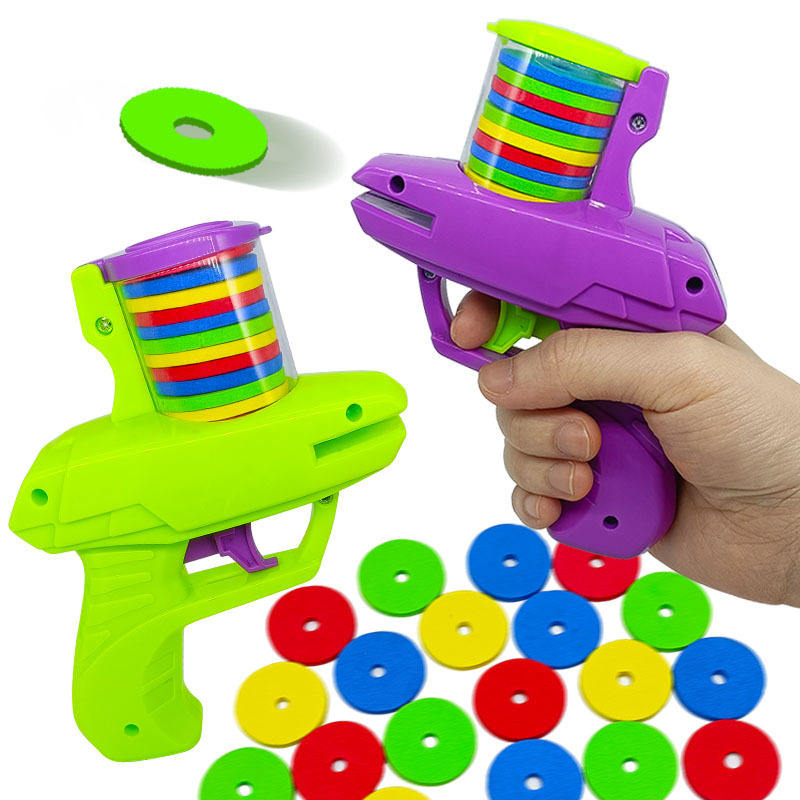 Single Foam Disc Launcher Gun Flying Disc Shooting Gun