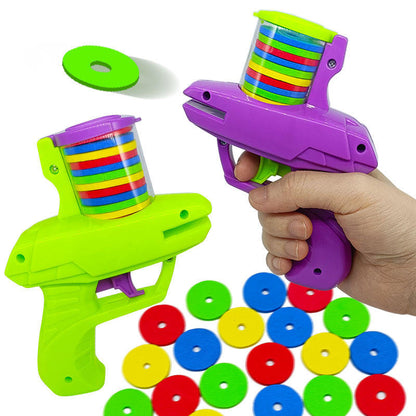 Single Foam Disc Launcher Gun Flying Disc Shooting Gun
