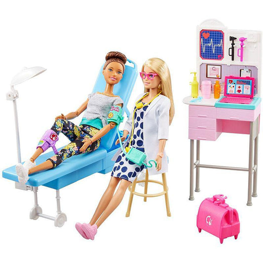 Barbie Doctor Doll with Play Set and Medical Acessories Barbie 12-in Doll