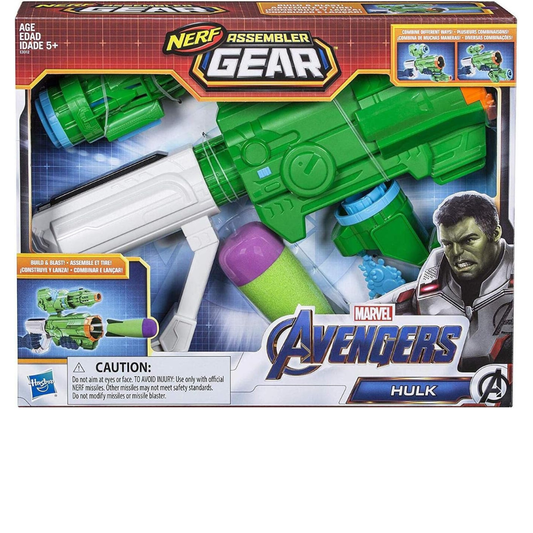 Hasbro Marvel Avengers Assembler Gear Hulk Hasbaro Soft Dart Gun