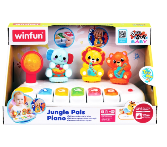 Jungle Pals Piano Winfun Piano Toy For Kids Musical Piano Toy
