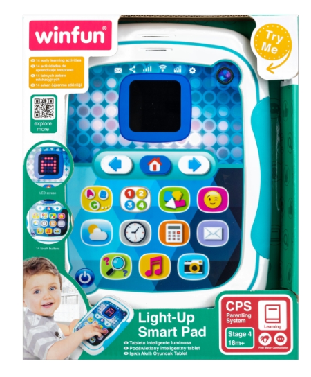 WinFun Light Up Smart Pad For Kids Light-Up Smart Pad Learning Tab Toy