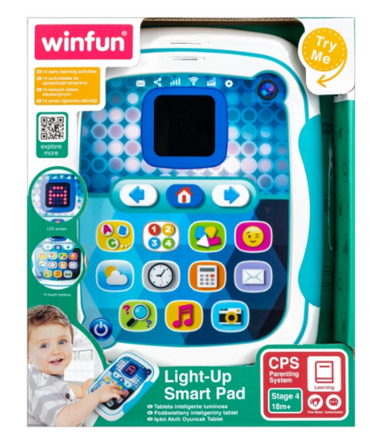 WinFun Light Up Smart Pad For Kids Light-Up Smart Pad Learning Tab Toy