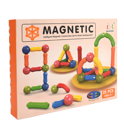 25 Pcs Magnetic Blocks For Kids Intelligent Magnetic Puzzle for Kids Activity Toys