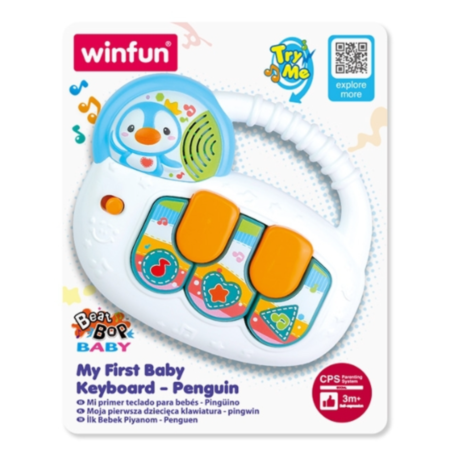 Winfun My First Baby Keyboard Penguin Piano with Sounds and Lights Music Toy For Todler