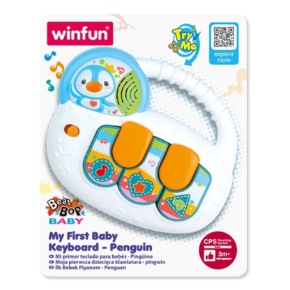 Winfun My First Baby Keyboard Penguin Piano with Sounds and Lights Music Toy For Todler
