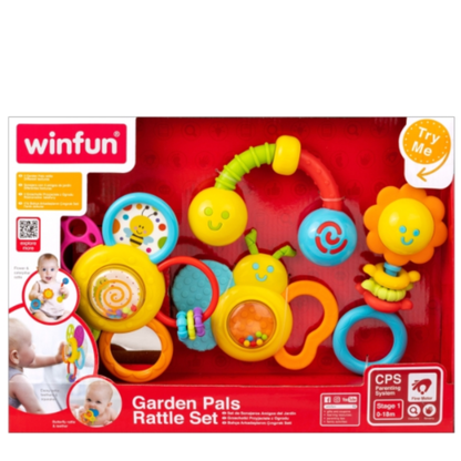 Winfun Garden Pals Rattle Set Toy For Kids  Rattle Set For Newborn Baby