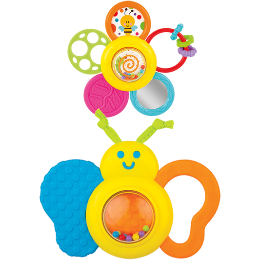 Winfun Garden Pals Rattle Set Toy For Kids  Rattle Set For Newborn Baby