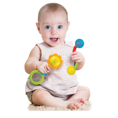 Winfun Garden Pals Rattle Set Toy For Kids  Rattle Set For Newborn Baby