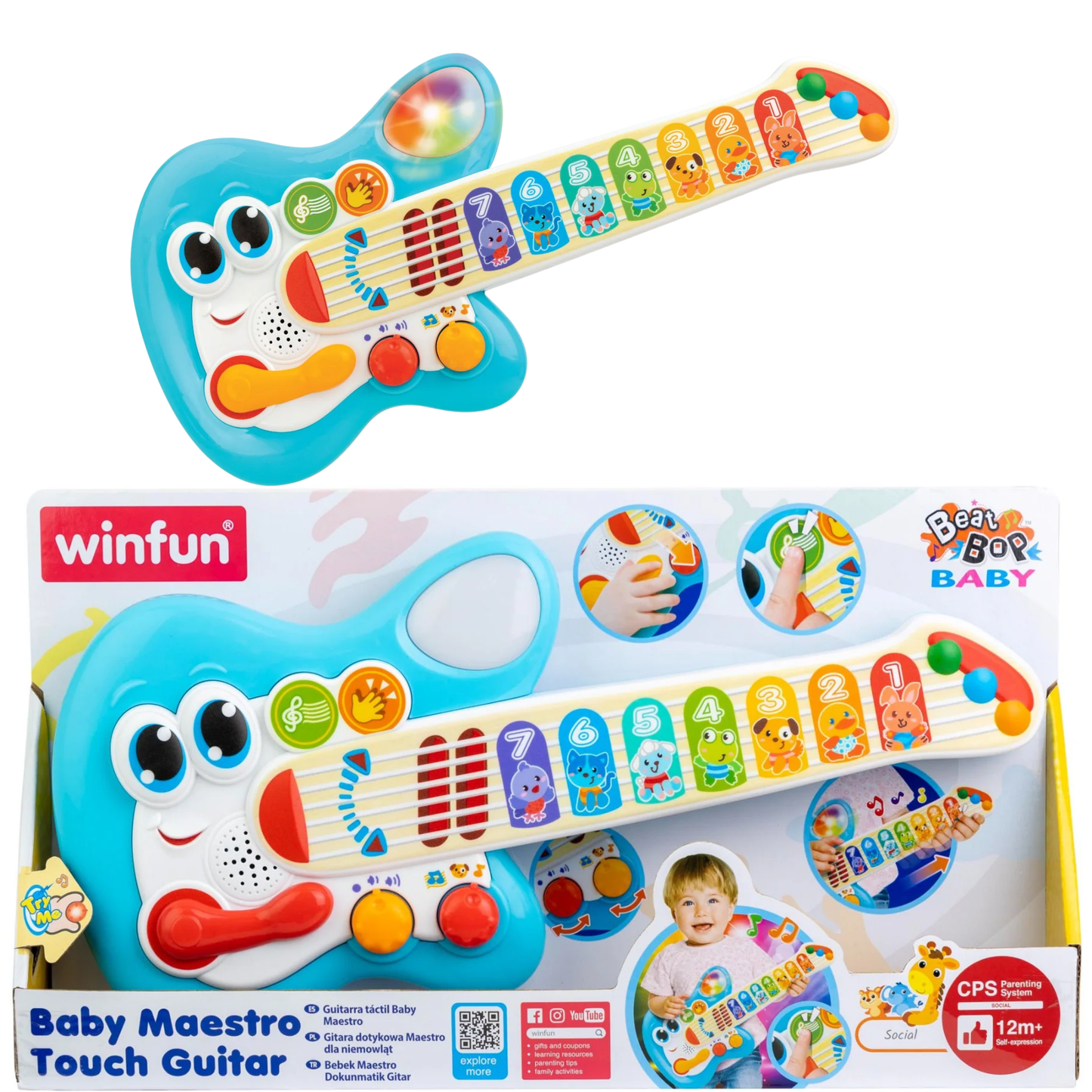 Winfun Baby Maestro Touch Guitar Musical Guitar Toy For Kids