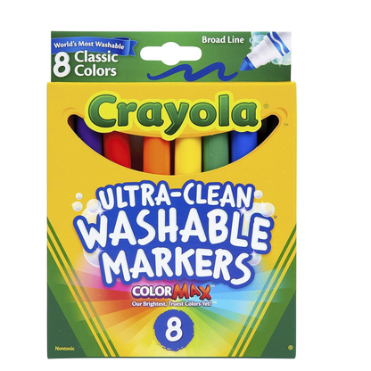 Crayola Classic Washable Marker Pack Of 8 Croyola Markers