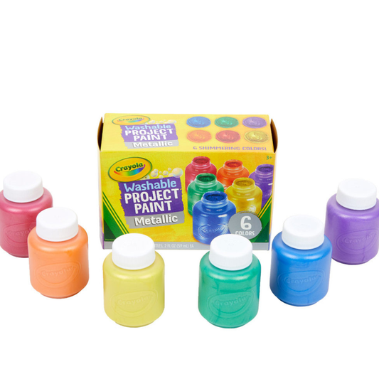 Crayola Washable Metallic Paint Set Project Paints