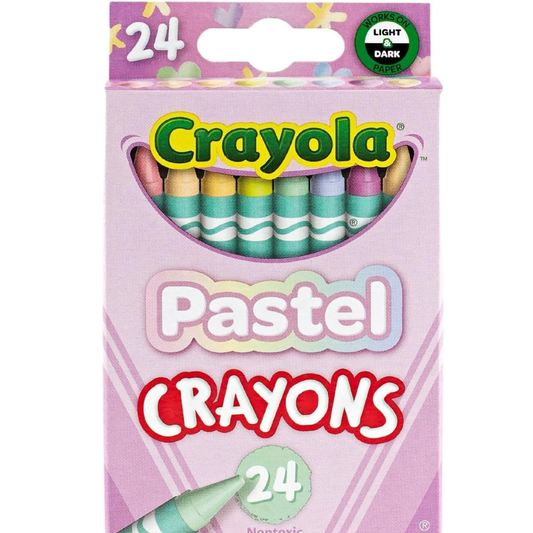 Crayola Pastel Crayons 24 Crayons Pack For Kids
