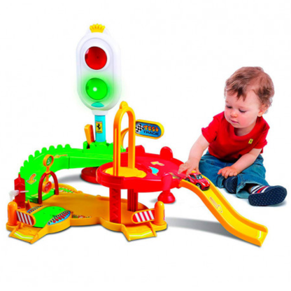 Bburago Junior Complete set with game track  Ferrari Test Track Music Toy For Todler