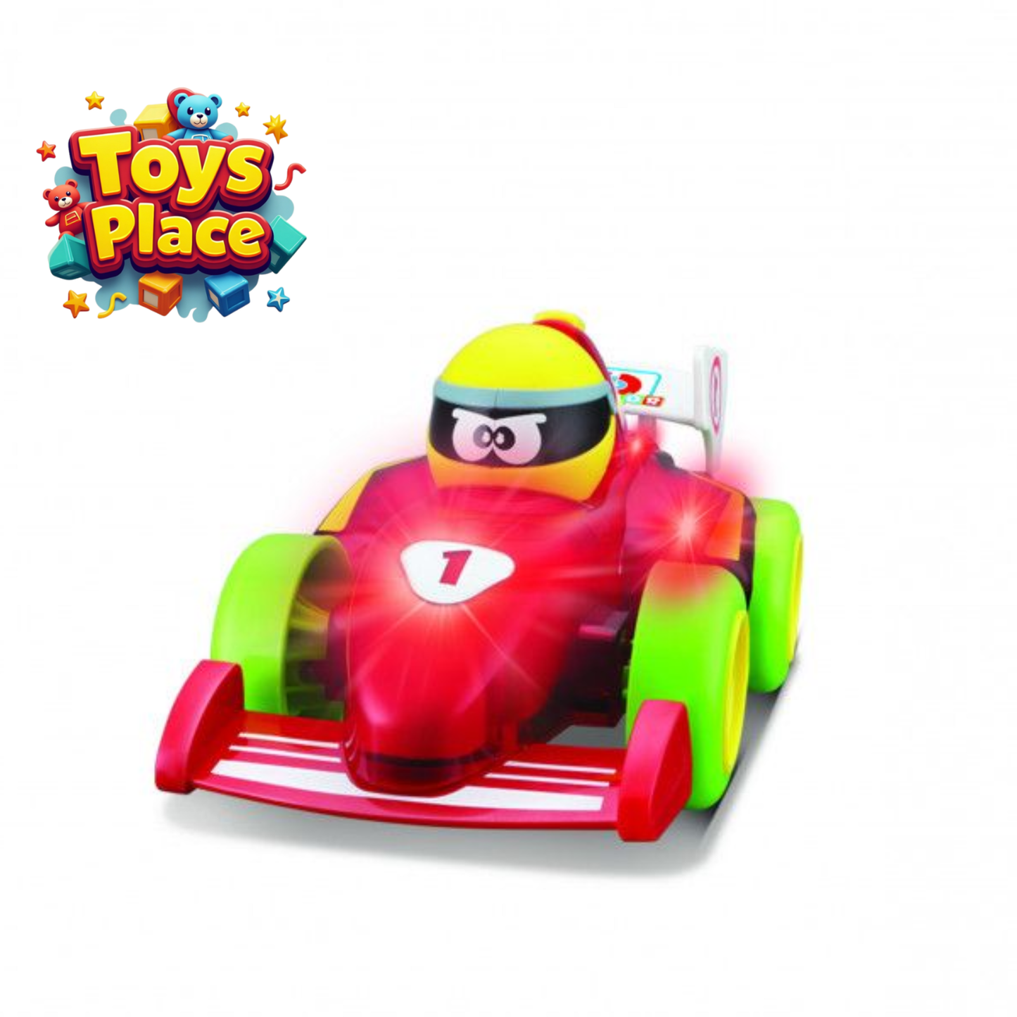 Bburago Junior Push & Glow Formula Car Toy For Kids Music Car For Todler