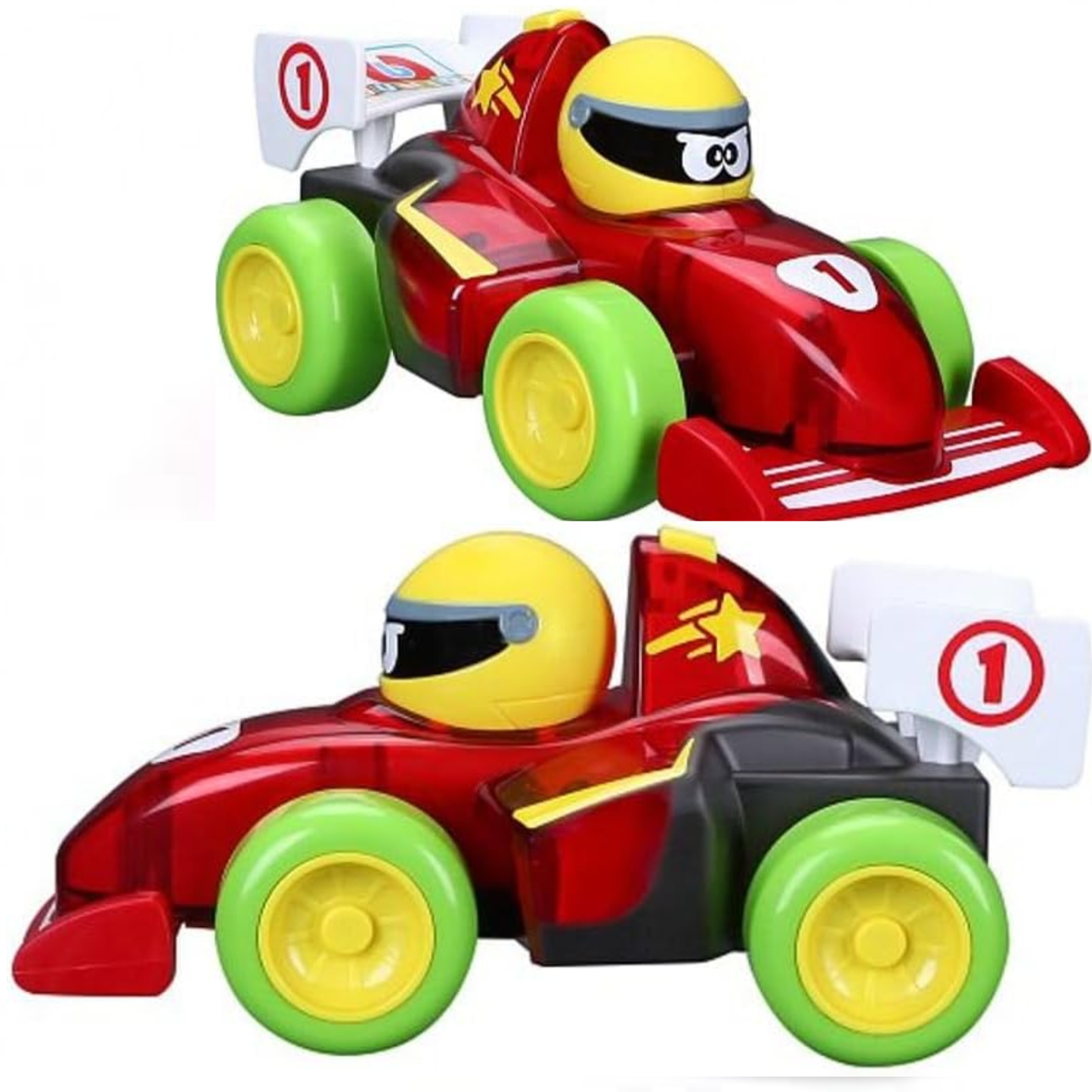 Bburago Junior Push & Glow Formula Car Toy For Kids Music Car For Todler